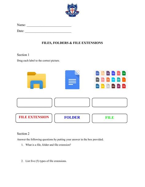 Toradh íomhá ar Grade 2 Computer File Management