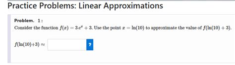 Linear Approximation Practice Problems に対する画像結果