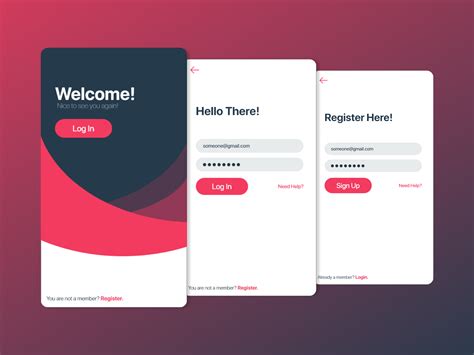 Welcome Screen UI Android Studio に対する画像結果