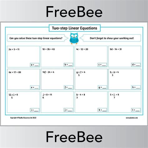 Image result for Solve Linear Equations Worksheet
