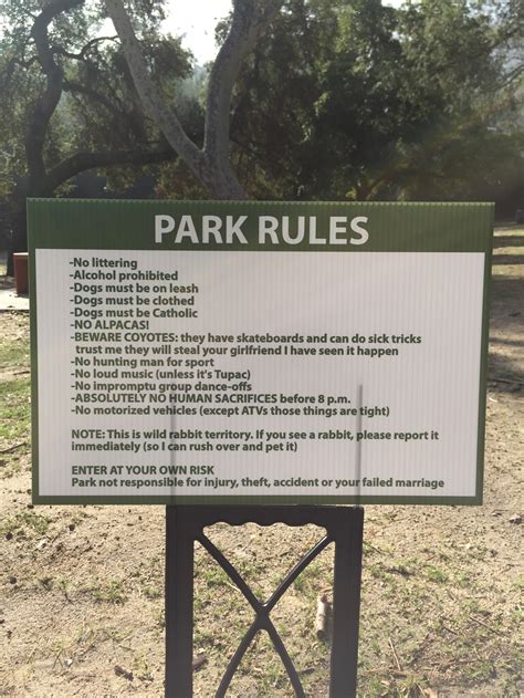 Park Rules に対する画像結果