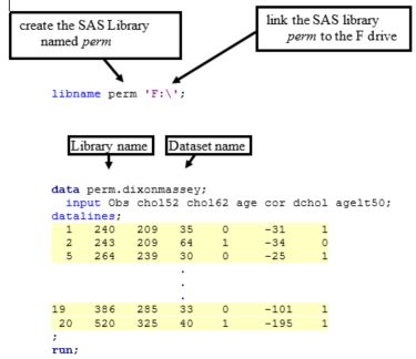 SAS Data Set Example に対する画像結果