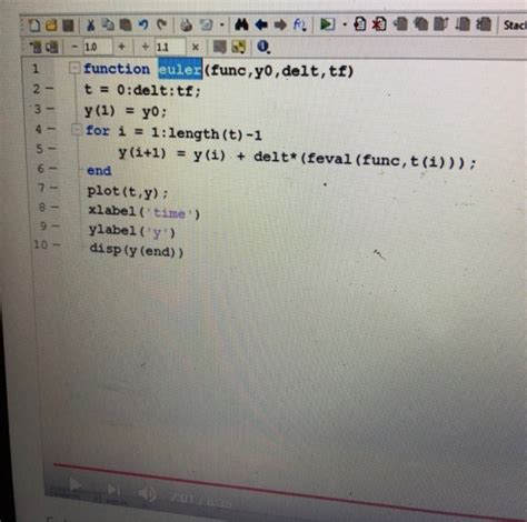 Image result for Euler Matlab Code