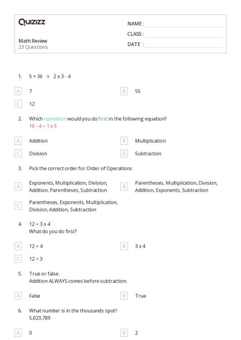 Image result for 7th Grade Math Subtraction Worksheets