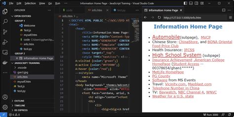 Toradh íomhá ar How to Use HTML in Vscode