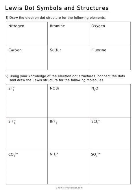 Lewis Structure Worksheet Answers に対する画像結果