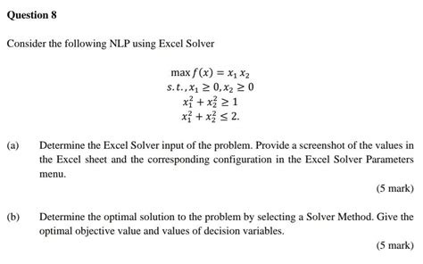 Image result for Excel Solver Questions