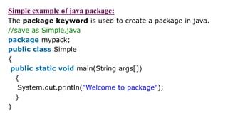 Toradh íomhá ar How to Define Package in Java