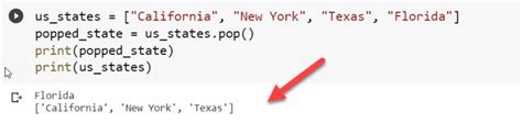 Image result for Pop Method Python
