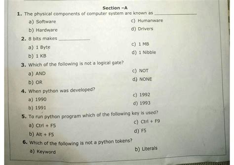 Toradh íomhá ar Class 7 Python Questions and Answers