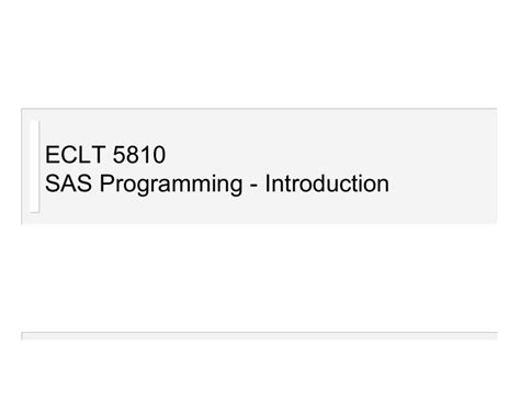 Afbeeldingsresultaten voor SAS Programming Intro