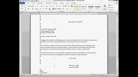Image result for Modified Block Format Microsoft Word