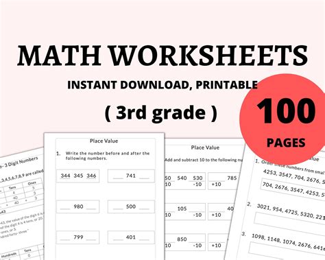 Image result for 3rd Grade Math Free PDF