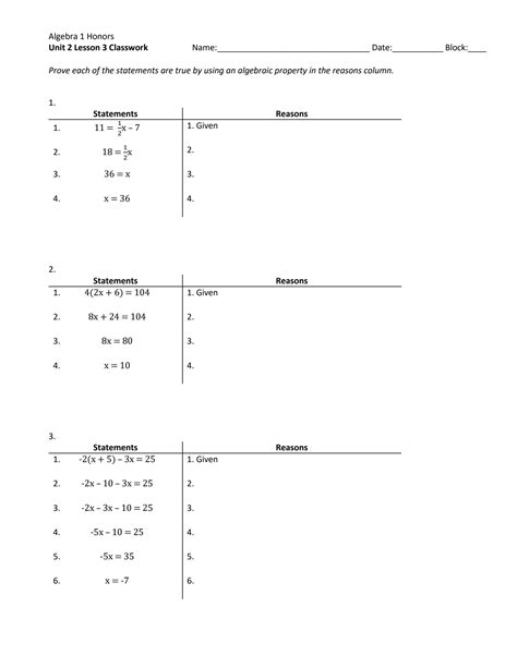 Image result for Lesson 2 Problem Set Answer Sheet