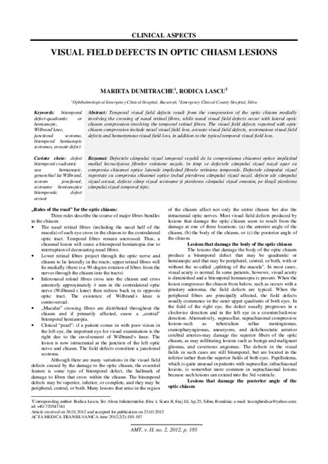 Image result for Optic Chiasm Visual Field