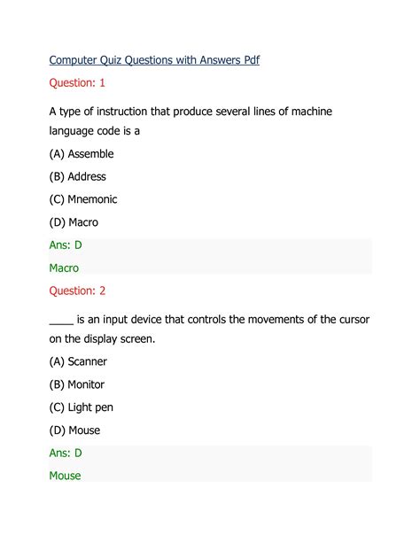 Computer Packages Questions and Answers に対する画像結果