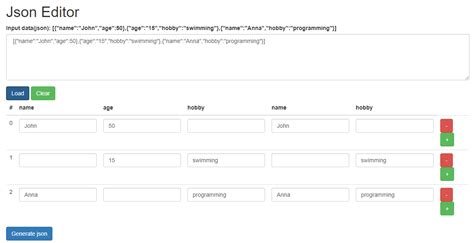 Image result for JSON Object to HTML
