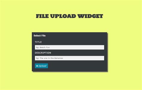 Image result for File Upload Template HTML/CSS