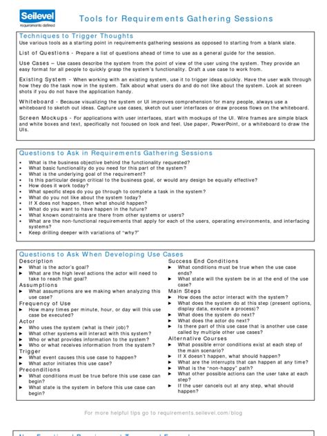 Requirements Gathering Tools に対する画像結果