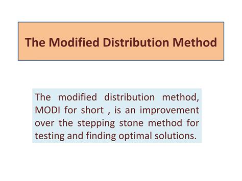 Image result for Modified Distribution Method in Transportation Problem