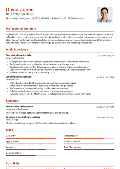 Image result for Resume Example for Data Entry Position