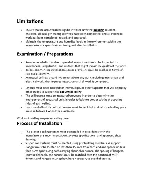 Image result for Gypsum Ceiling Method Statement