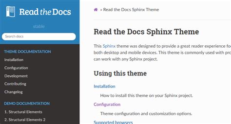 Sphinx Python Documentation に対する画像結果