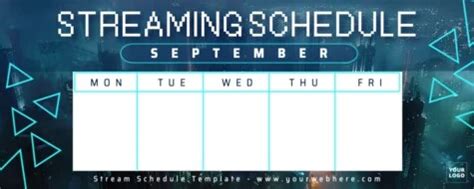 Image result for Stream Schedule Maker