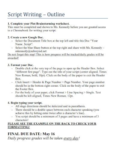 Image result for Basics of Script Writing