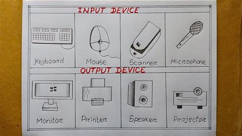 Afbeeldingsresultaten voor Basic Computer Input Devices Drawing