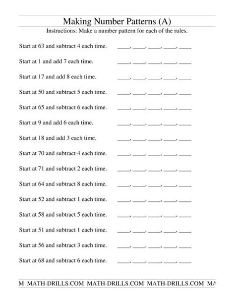 Image result for Patterns Using Numbers