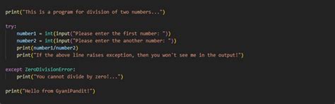 Block Method in Python Exception Handling に対する画像結果