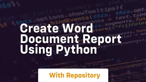 Image result for How Do I Create a Document From Python Code