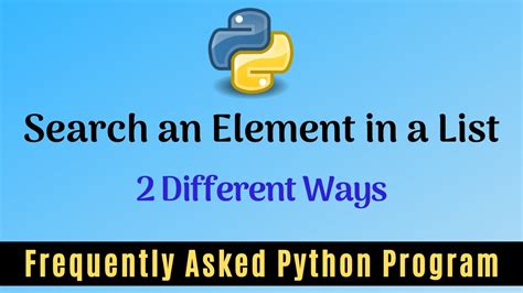 Image result for Python List Search