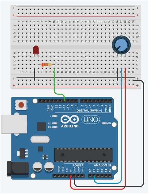 Toradh íomhá ar Arduino Control LED Light