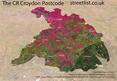 Image result for CR Postcode Area