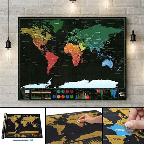 Image result for Scratchable World Map DIY