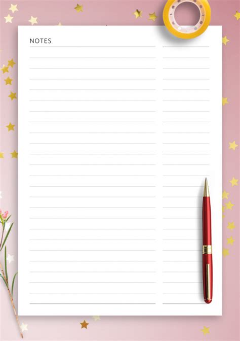 Image result for Note Paper Template
