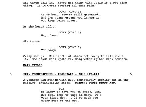 Image result for How a Script Is Set Out