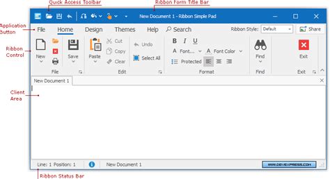 Toradh íomhá ar DevExpress Ribbon Control
