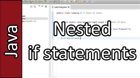 Image result for Nested If Statements Java