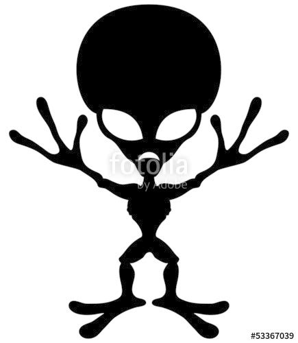 Afbeeldingsresultaten voor Alien Silhouette Clip Art