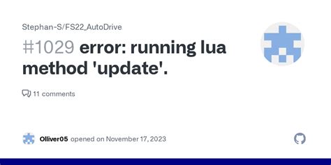 Image result for Error Running Lua Method 'Update FS19