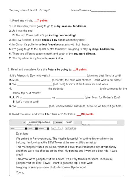 Toradh íomhá ar Grade 2 Module 8 Test Form B