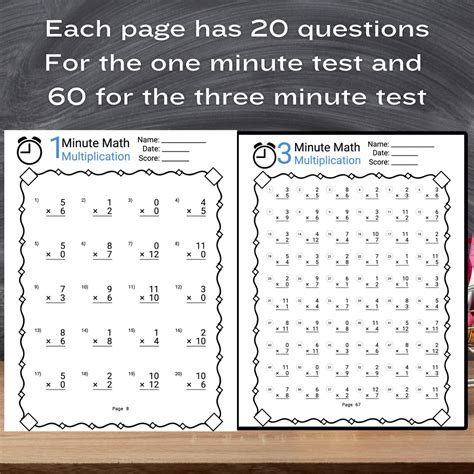 Timed Multiplication Practice Sheets に対する画像結果