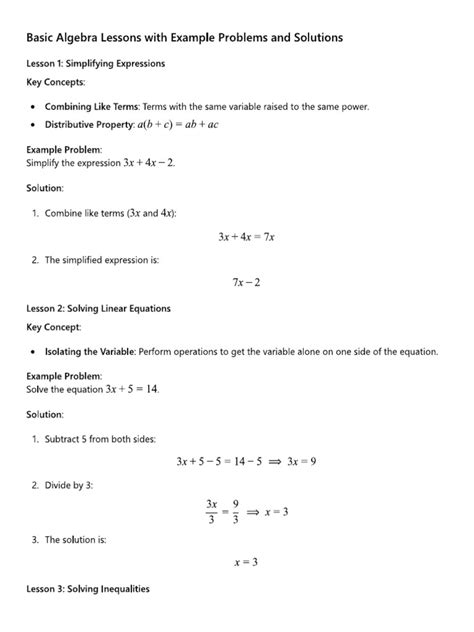 Image result for Sample Algebra Problems