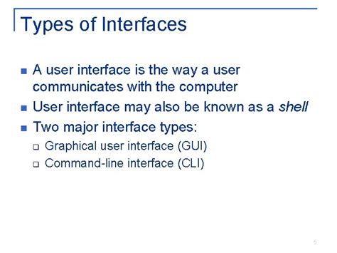 Image result for Types of Computer Interfaces