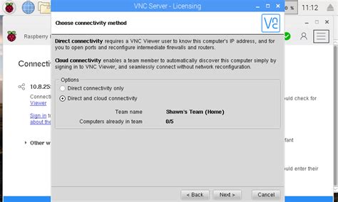 Raspberry Pi VNC Viewer に対する画像結果