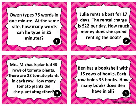 Image result for 2-Digit Multiplication Word Problem Worksheet