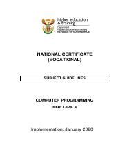Image result for Computer Programming NQF Level 4